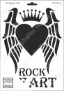 Schablone-Stencil A4 048-1458 Rock Heart